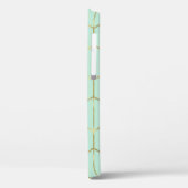 Boho Mint Green Hexagon Gold en Geometrische glam Case-Mate iPhone Case (Achterkant / Links)