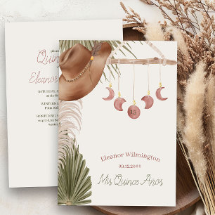 Boho Mis Quince Anos Rustiek Western Quinceanera Kaart