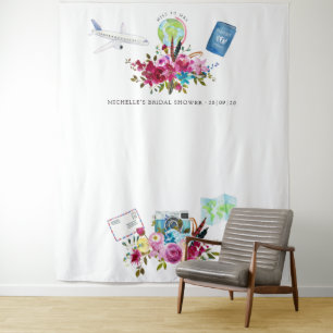 Boho Miss To Mrs Bruiloft Foto Booth Wandkleed