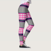 Boho Mixed Stripes Patroon Ontwerp Leggings (Rechts)