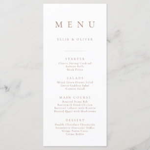 Boho Mocha Mousse 1 Minimalistisch Eenvoudig Platt Menu