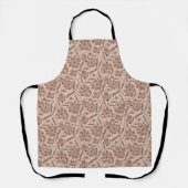 Boho Mocha Mousse Abstract bloemmotief Schort (Voorkant)