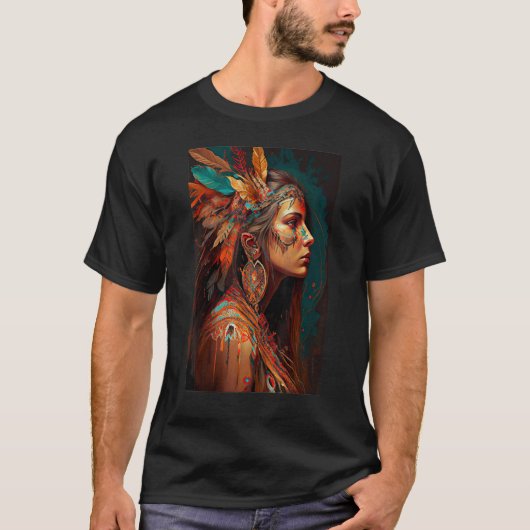 Boho Modeontwerpen T-shirt (Voorkant)