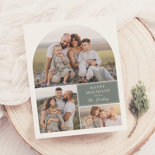 Boho Modern 4 foto collage boog kerstbudget