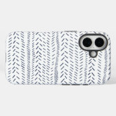 Boho Modern Abstracte Mudcloth bij de marine Case-Mate iPhone Case (Achterkant (horizontaal))