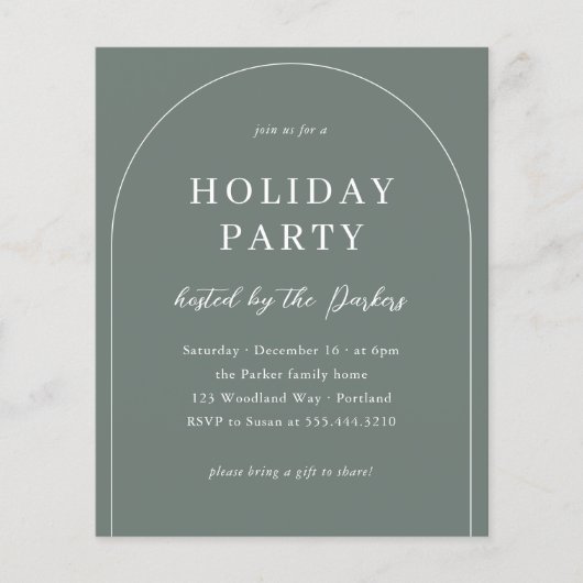 Boho Modern Arch kerstfeest (Voorkant)