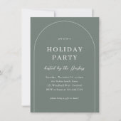 Boho Modern Arch kerstfeest Kaart (Voorkant)