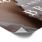 Boho Modern Arch Photo Bridal Shower Welcome Poster (Hoek)