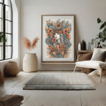 Boho Modern Art Poster