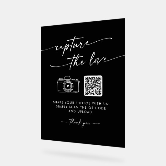 Boho Modern Black Capture le Mariage d'amour (Angle)