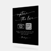 Boho Modern Black - Leg de liefdesbruiloft vast Acryl Bord (Hoek)