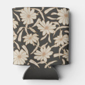 Boho Modern Botanical Black Ivory Custom Wedding Blikjeskoeler (Achterkant)