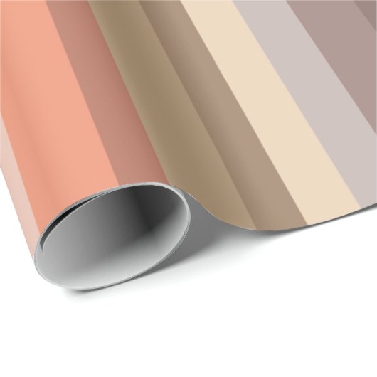 Boho Modern Chic Stripes Cadeaupapier (Rol Hoek)