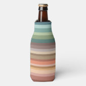 Boho Modern Chic Stripes Flesjeskoeler (Fles Voorkant)