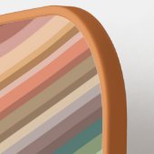 Boho Modern Chic Stripes Pickleball Paddle (Links Detail)