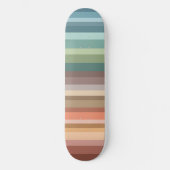 Boho Modern Chic Stripes Skateboard (Voorkant)