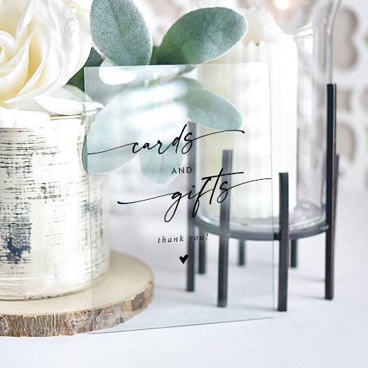 Boho Modern Clear Acrylique Cartes de mariage et c