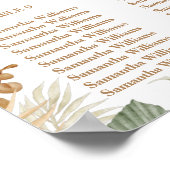 Boho Modern Gender Neutral Baby Shower Poster (Hoek)