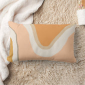 Boho Modern Geometrisch patroon roze oranje moster Kussen (Deken)