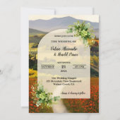 Boho Modern Italiaans Country Wedding Kaart (Achterkant)