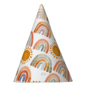 Boho Modern Rainbow en Sun  Feesthoedjes (Rechts)