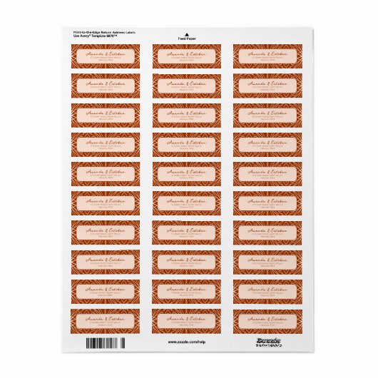 Boho Modern Tribal Pattern Etiket (Full Sheet)