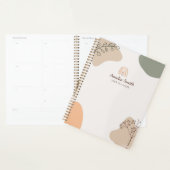 Boho moderne Arc-en-ciel Abstrait Botanical Line A (Devant avec enveloppe)