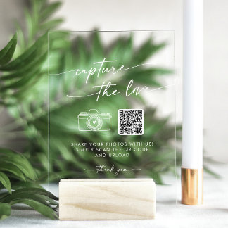 Boho Moderne Blanc clair Capturez le Mariage d'amo