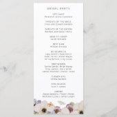 Boho Moderne Bruiloft Programma (Achterkant)