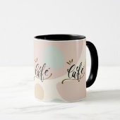Boho Moderne "Café" Mug Chic Café Poigné De (Devant droit)