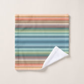 Boho Moderne Chic Rayures (Gant de toilette)
