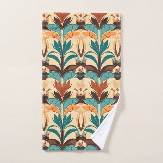 Boho moderne du milieu du siècle (Serviette à main)