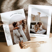 Boho moderne Enregistrer la date | Cartes miniatur