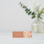Boho Moderne Floral Terracotta Mariage Carte RSVP (Debout devant)