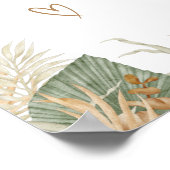 Boho Moderne Geslacht Neutrale Baby Shower Poster (Hoek)