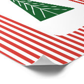 Boho moderne kerstvakantie muurkunst print (Hoek)