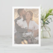 Boho Moderne minimalistische foto Save the Date (Staand voorkant)