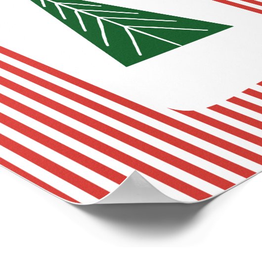 Boho Moderne Noël Impression murale (Coin)