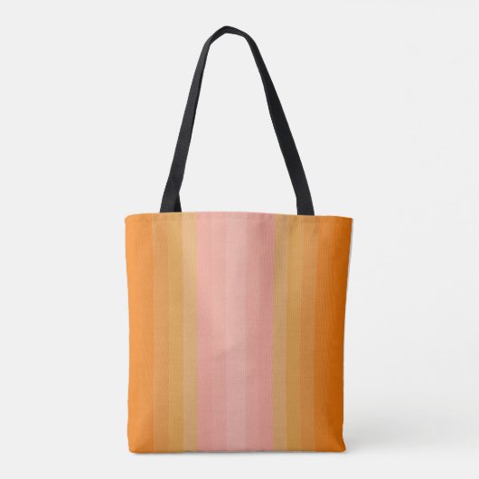 Boho moderne Orange et Sac fourre-tout rose (Dos)