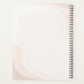 Boho Moderne Planificateur Annuel Avec Nom Personn (Dos)