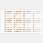 Boho Moderne Regenboog Gepersonaliseerde Naam Scho Labels (Vel)