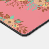 Boho moderne rose floral (Coin)