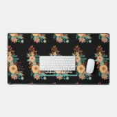 Boho moderne rose floral (Clavier et souris)
