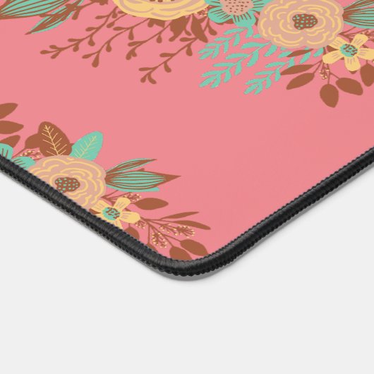 Boho moderne rose floral (Coin)