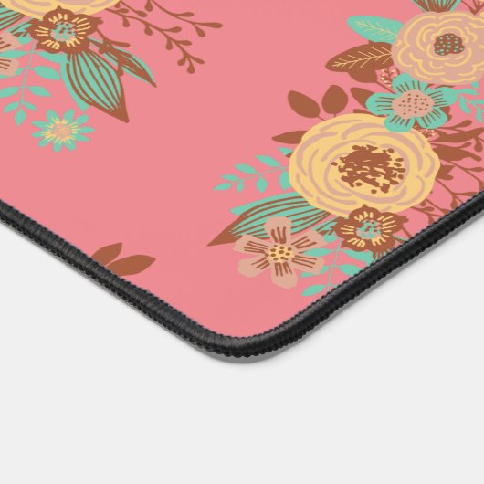 Boho moderne rose floral (Coin)