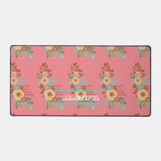 Boho moderne rose floral (Recto)