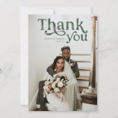 Boho moderne simple | Mariage photo Merci (Devant)