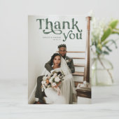 Boho moderne simple | Mariage photo Merci (Debout devant)