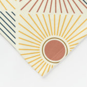 Boho Moderne Sun Fleece Jetez la couverture (Coin)