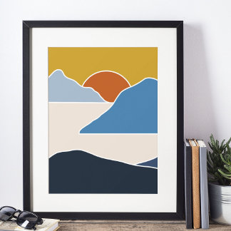 boho moderne wandkunst afdruk poster